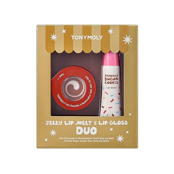 TONYMOLY Lip Melt & Gloss Keychain Holiday Set