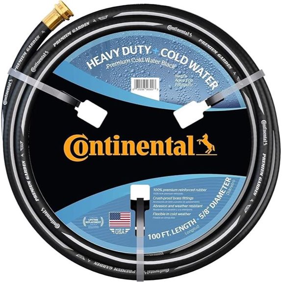 Continental Heavy Duty Garden Hose 100ft Black