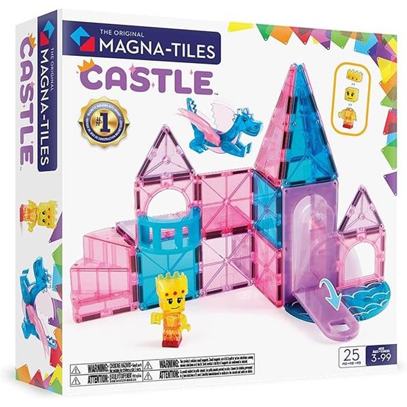 Magna-Tiles Castle 25-Piece Magnetic Building Set