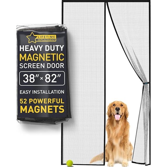 Flux Magnetic Screen Door with 52 Magnets