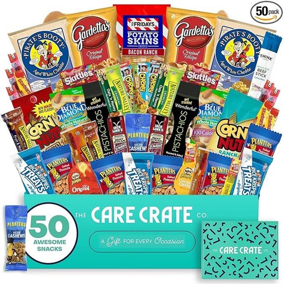 Men's Snack Box Care Package (50 pcs)