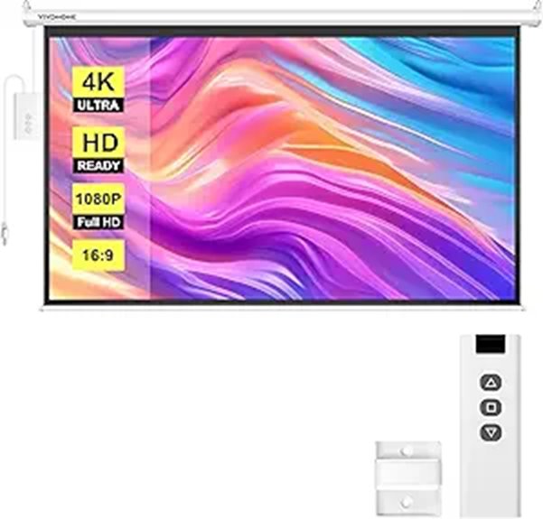 VIVOHOME Motorized 84 4K Projector Screen