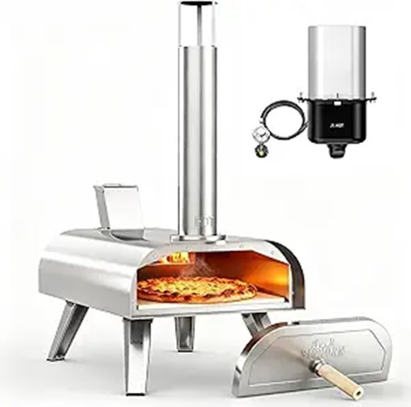 BIG HORN OUTDOORS 12 Multi-Fuel Pizza Oven
