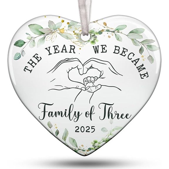 Baby's 1st Christmas Ornament 2025 for New Parents
