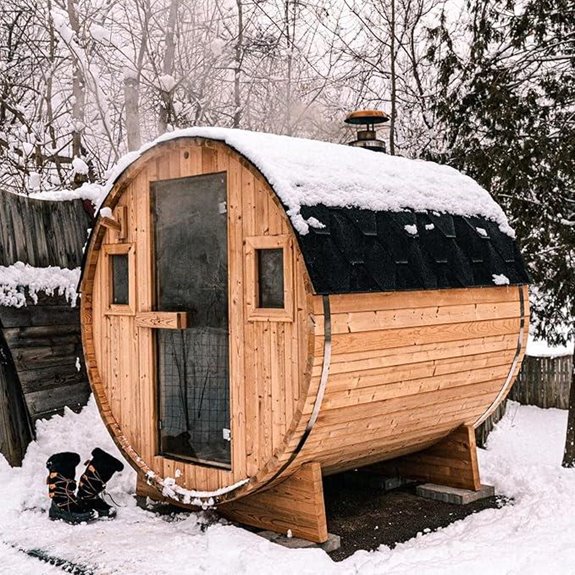 Customizable Outdoor Barrel Sauna for 2-10 People