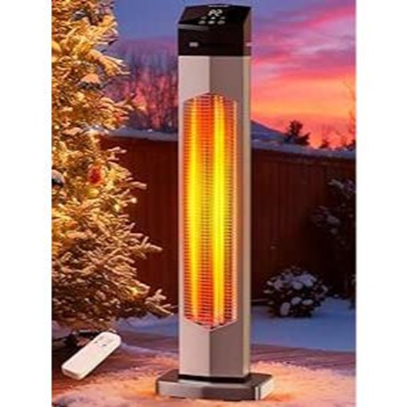 Uthfy 37 Outdoor Infrared Patio Heater with Remote