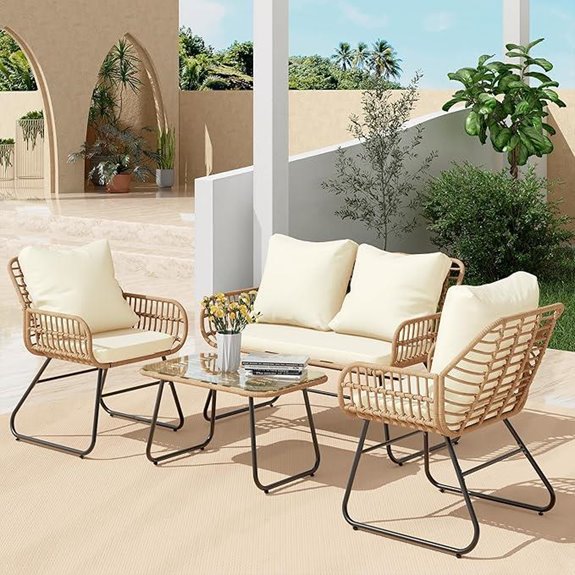 LEX CRAFT 4-Piece Outdoor Patio Furniture Set