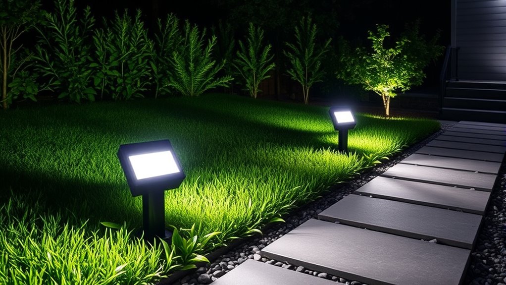 outdoor security lighting features