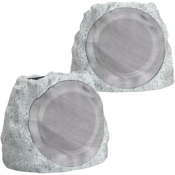 Wireless Waterproof Outdoor Bluetooth Rock Speakers (2 Pack)