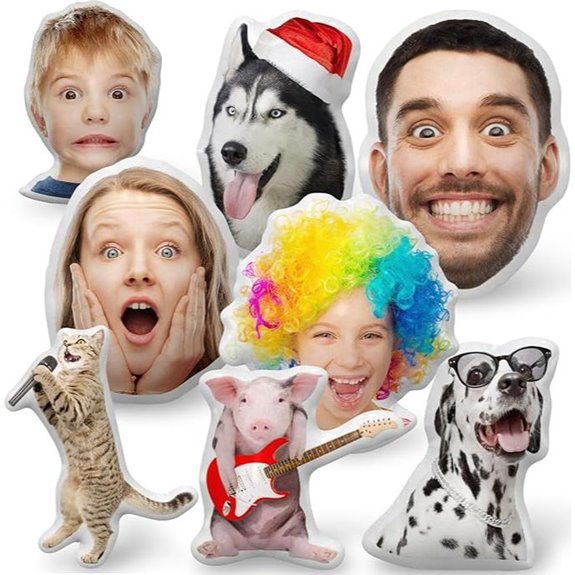 Custom Pet Face Pillow with Photo Funny Gift