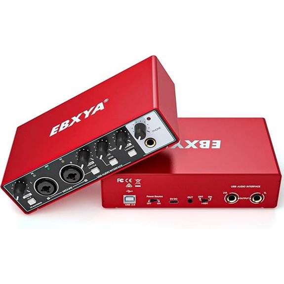 EBXYA 2x2 USB Audio Interface for Recording