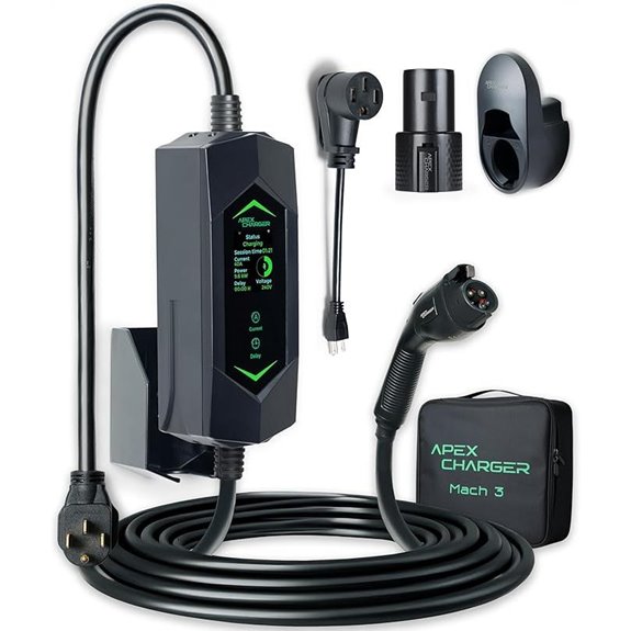 MACH 3 40A Portable EV Charger with SAE J1772