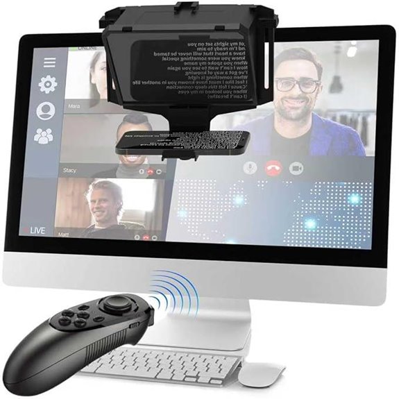 7.7-inch Portable Teleprompter with Remote Control