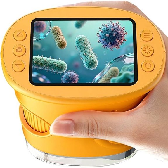 1000X Handheld Microscope with 2 IPS Screen