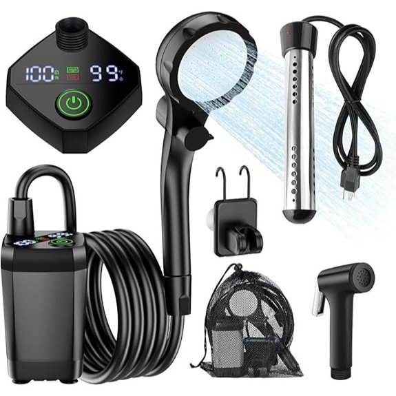 InkTrail Portable Camping Shower with Heater