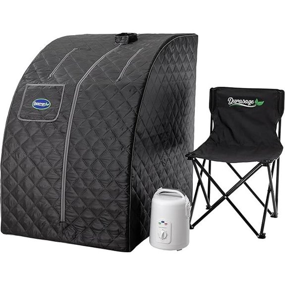 Durasage Portable Personal Steam Sauna with Chair