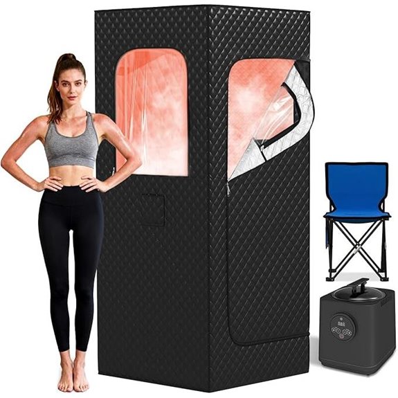 Portable Home Steam Sauna with Steam Generator and Timer
