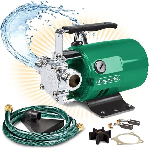 Portable Water Transfer Pump with 6' Hose