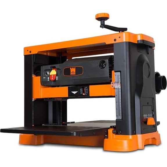 WEN PL1303 15-Amp 13-Inch Three-Blade Benchtop Thickness Planer Black