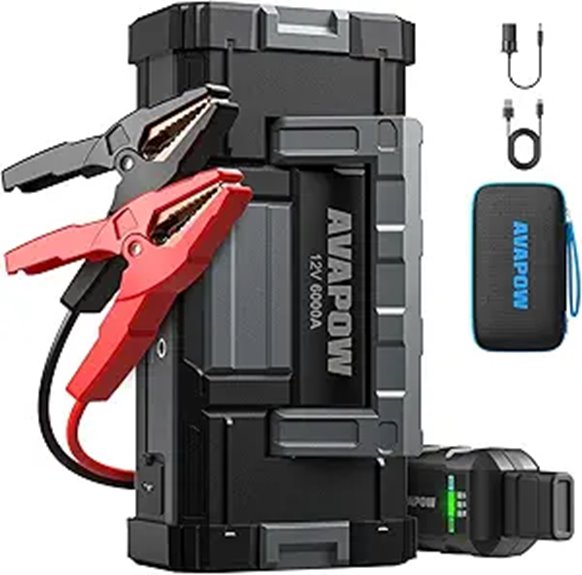 AVAPOW 6000A Car Jump Starter with LED Light