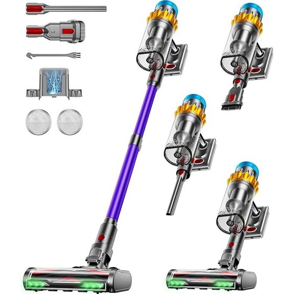 Cordless Vacuum Cleaner 55KPA 70Min Rechargeable LED