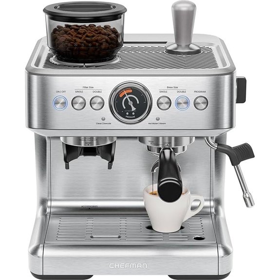 premium espresso maker with grinder