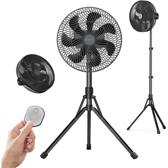 Marchpower 12in Rechargeable Outdoor Standing Fan