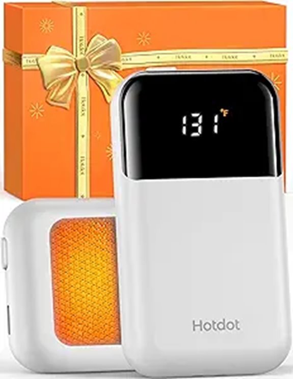 Hotdot Rechargeable Hand Warmers with Temp Display