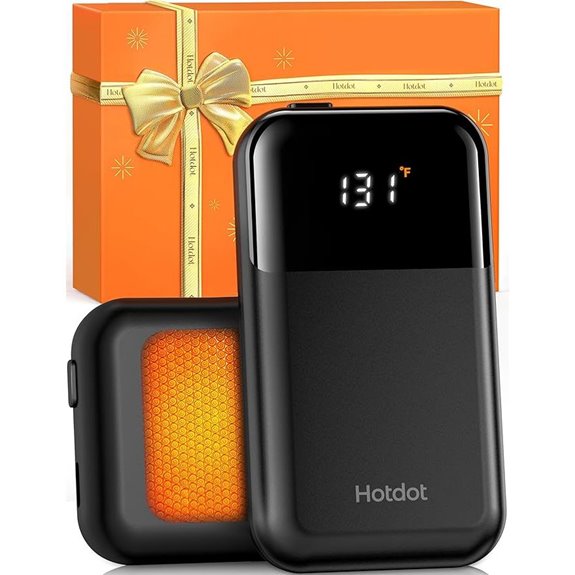 Hotdot Rechargeable Hand Warmers with Real-Time Temp