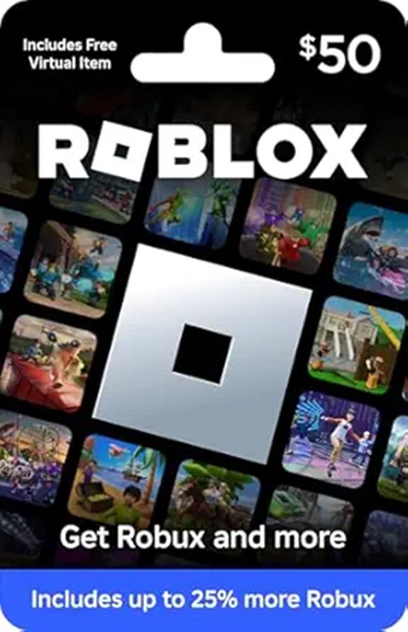 Roblox $50 Gift Card with Virtual Item