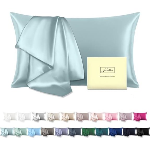 Mulberry Silk Pillowcase for Hair & Skin (Haze Blue)
