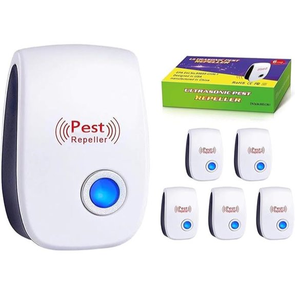 Ultrasonic Pest Repeller 6-Pack for Home and Garage