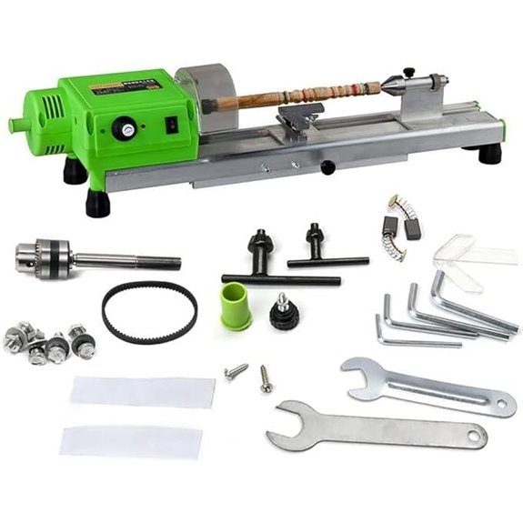 Mini Wood Lathe with Variable Speed 110V 580W