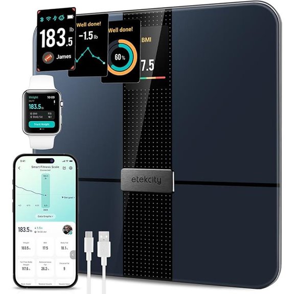 Etekcity Smart Body Scale with BMI and Muscle Metrics