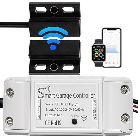 Smart WiFi Garage Door Opener with App & Voice Control