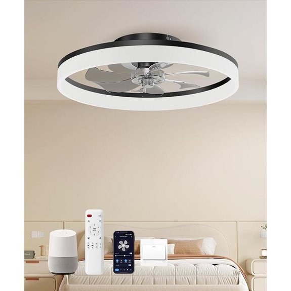 Smart Ceiling Fan with Light Remote & Alexa Control