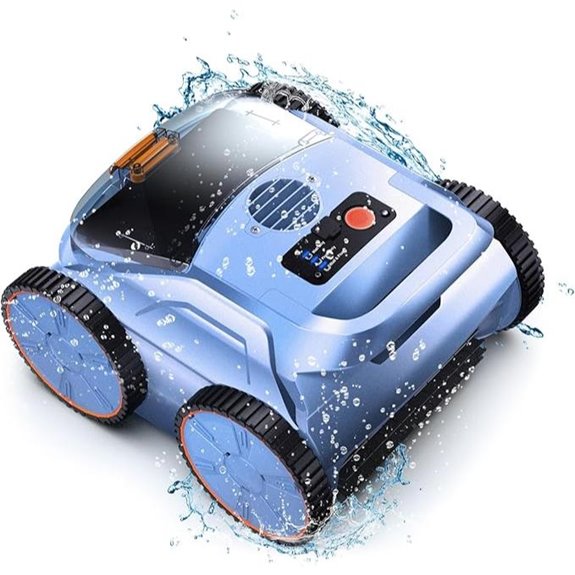 Robotic Pool Cleaner with Smart Navigation and 180-Minute Runtime