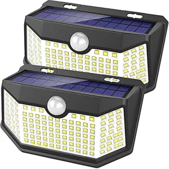 HMCITY Solar LED Outdoor Wall Lights (2-Pack)