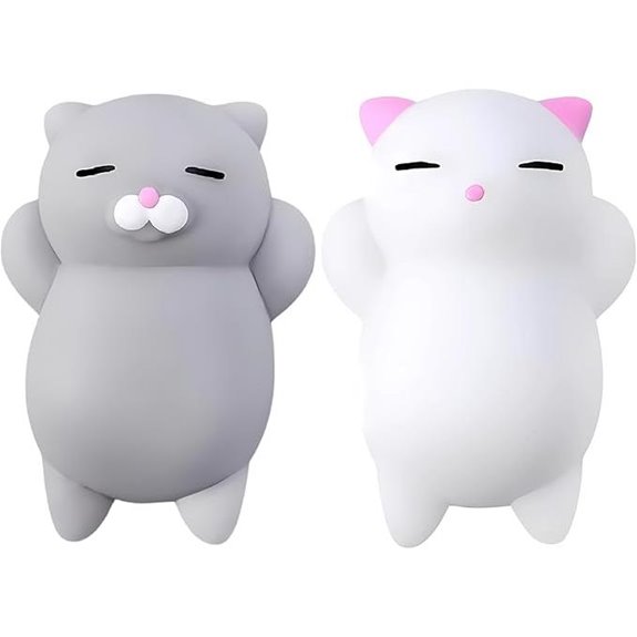 Nutty Toys Squishy Cat Set for Stress Relief