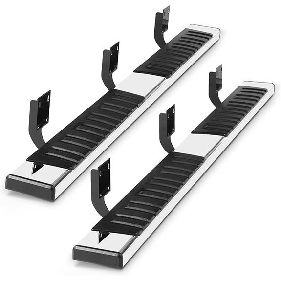 6 Stainless Steel Running Boards for Ford Super Crew