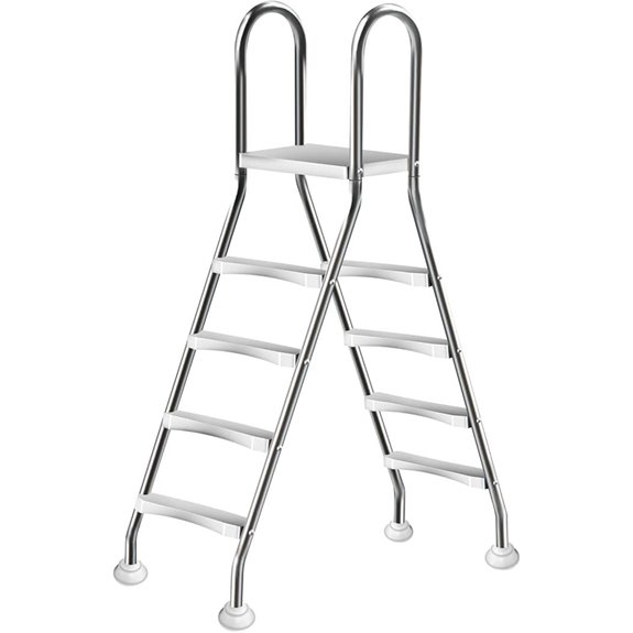 Above Ground Pool Ladder 4-Step Stainless Steel