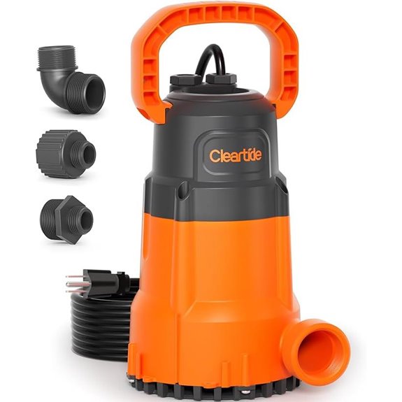 Cleartide 1/2 HP Submersible Water Pump with Cord