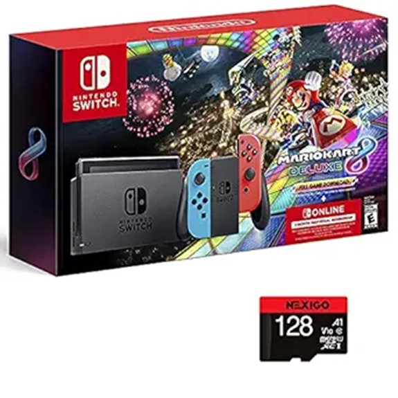 Nintendo Switch Mario Kart 8 Deluxe Bundle with 128GB SD