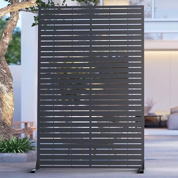 6FT Outdoor Metal Privacy Screen and Divider