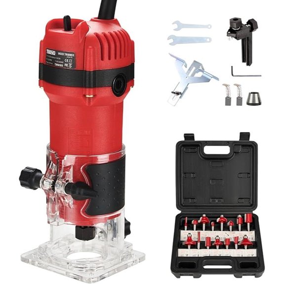 TEENO 6.5Amp Wood Router with 15 Bits