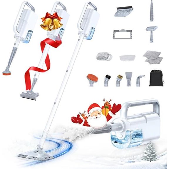 LABIGO 10-in-1 Steam Mop with Detachable Handheld