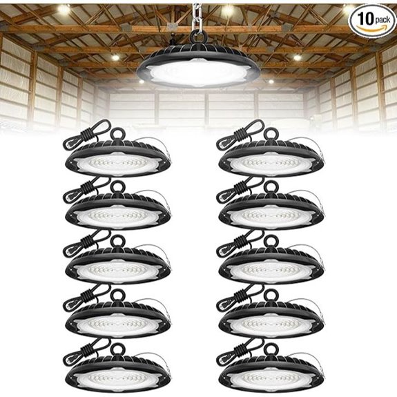 HYPERLITE 10-Pack 150W UFO LED Warehouse Lights