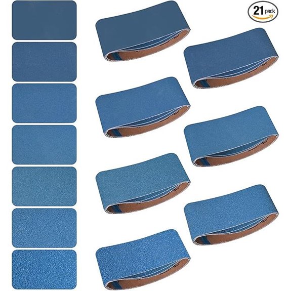3x18 Inch Sanding Belts Set for Wood and Metal