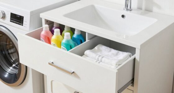 top laundry pedestal storage