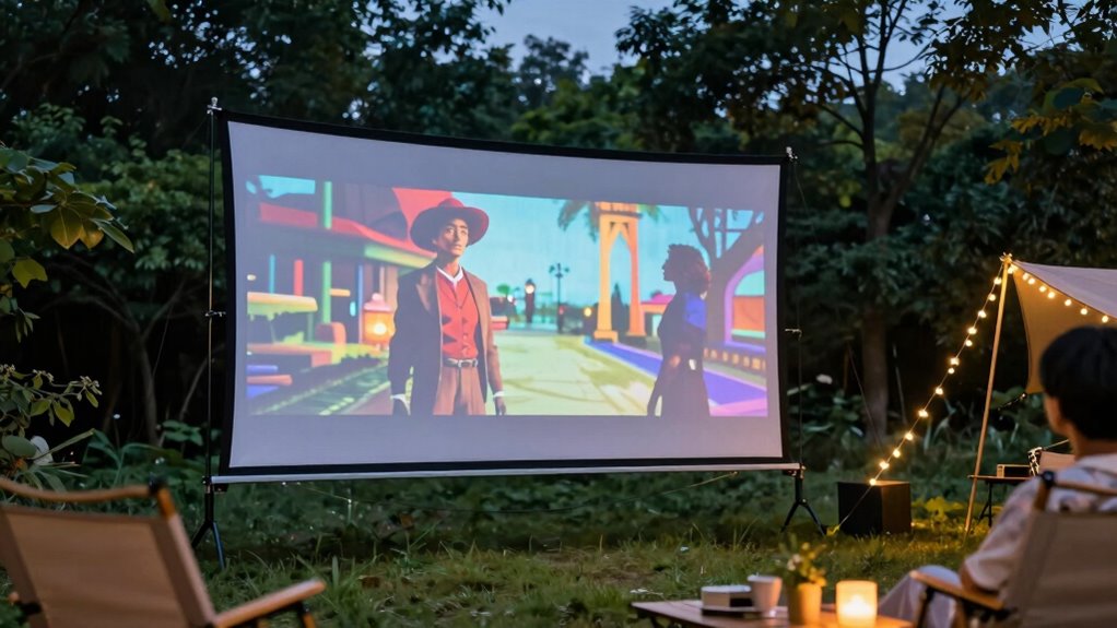 top outdoor projector screens
